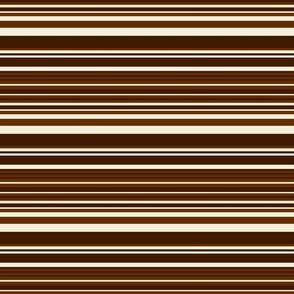Horizontal Stripes in Chocolate