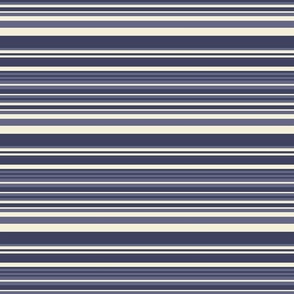 Horizontal Stripes in Soft Navy