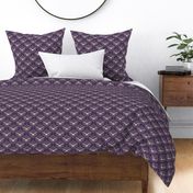 Barn Owls Damask Plum - Small