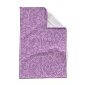 Pastel themed Victorian cut paper floral pattern - purple , lilac , lavender