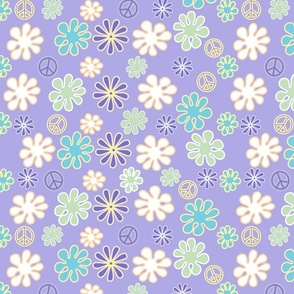 Retro Floral purple