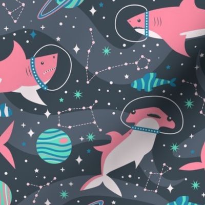 Pink  Space Sharks