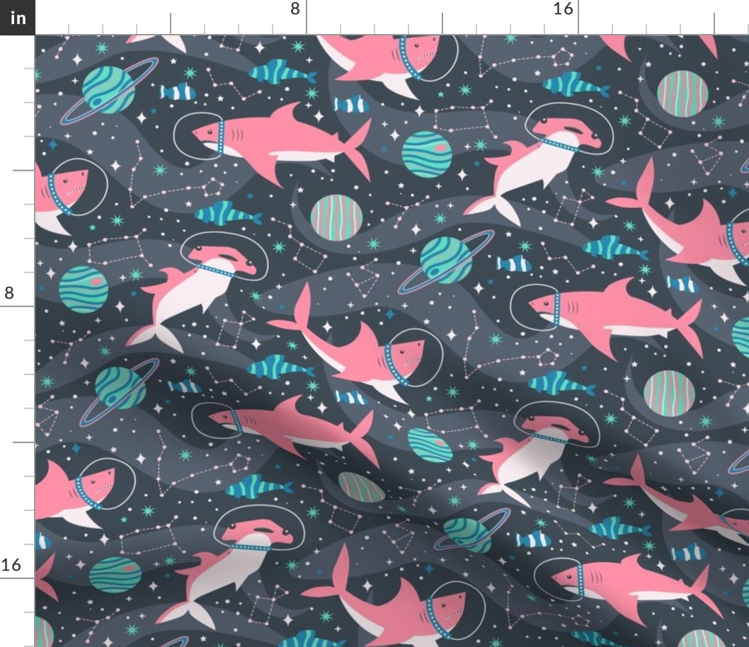 Pink  Space Sharks