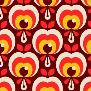 1033 - retro apples, red