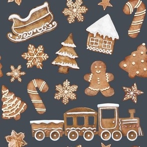 Christmas Gingerbread Cookies / River Bed