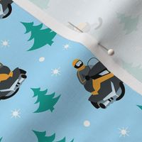 Snowmobile Pattern (yellow)