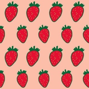 Strawberry Pattern (red/pink)