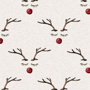 Oh, Deer - Christmas Reindeer Watercolor