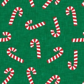 candy canes - green - LAD22