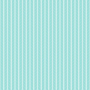 Classic Feather Quill Chevron High Tide Small 