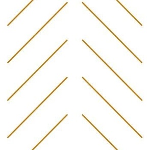 Simple Diagonal Lines - White with Light Brown Lines - Medium