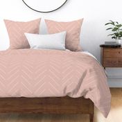 Simple Diagonal Lines - Pink with White Lines - Large