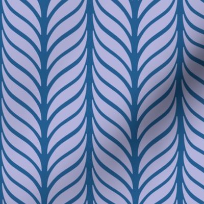 Classic Feather Quill Chevron Sea Holly Medium 