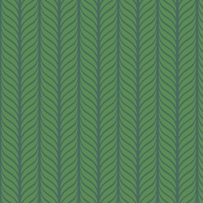 Classic Feather Quill Chevron Pine and Kelly Green Medium 