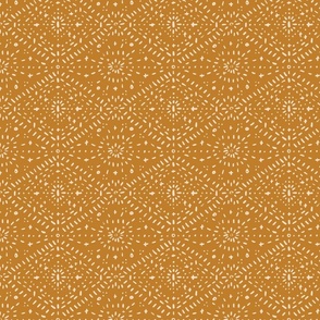 Boho Modern Wallpaper ochre gold