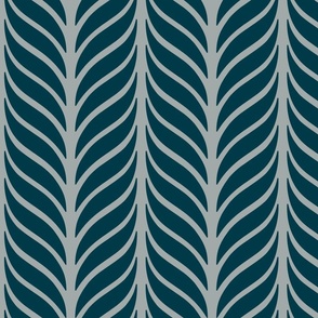 Classic Feather Quill Chevron Quiet Earth Large 