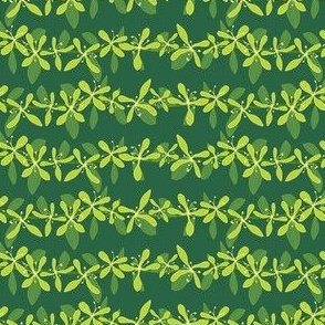 Monochrome Green Honeysuckle Stripes