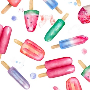 Watercolor Popsicles (large)