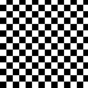 Black and White Classic Checker Pattern