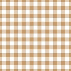 Gingerbread Gingham Plaid Small