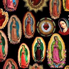 Virgin of Guadalupe - Black - JUMBO