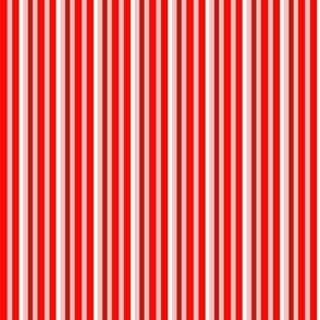 Christmas Mandalas - Red Stripes - Christmas Red, Deep Christmas Red, Light Christmas Red - fb0a00, ffbfbd, c01911