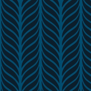 Classic Feather Quill Chevron Nyon Large