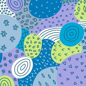 Fun spring abstract pattern.