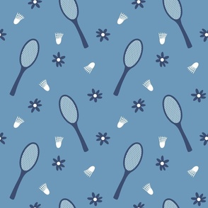 Badminton rackets pattern.