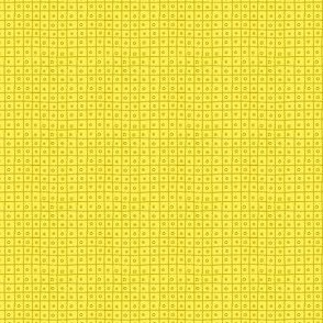 circle in a square - yellow - grid
