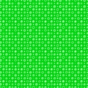 marbles - green - polkadot
