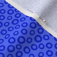 spilled cereal - blue - polkadot rings