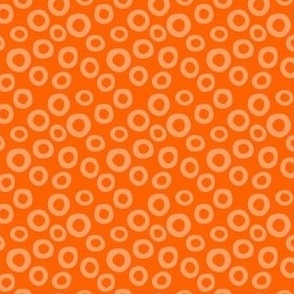 spilled cereal - orange - polkadot rings