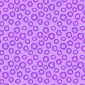 spilled cereal - purple - polkadot rings