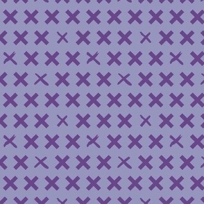 Double Purple Crosses extra-small scale