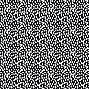 black & white cheeta mini print