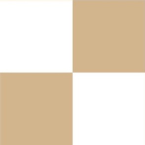 Checkerboard - Tan + White - JUMBO