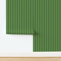 Classic Feather Quill Chevron Basil