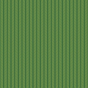 Classic Feather Quill Chevron Basil