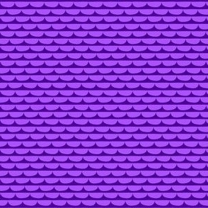 rows of bowls - purple - scallop stripes