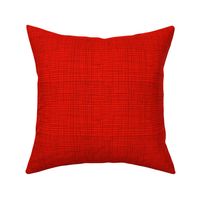 burlap - red - crosshatch