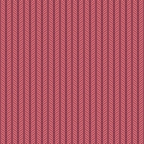 Classic Feather Quill Chevron Watermelon Wine Small 