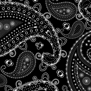 black paisley web background