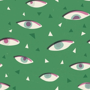 Eyes - green, large scale