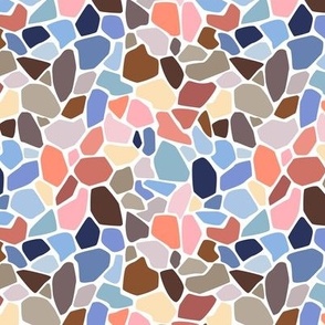 Hot and cold modernist mosaic