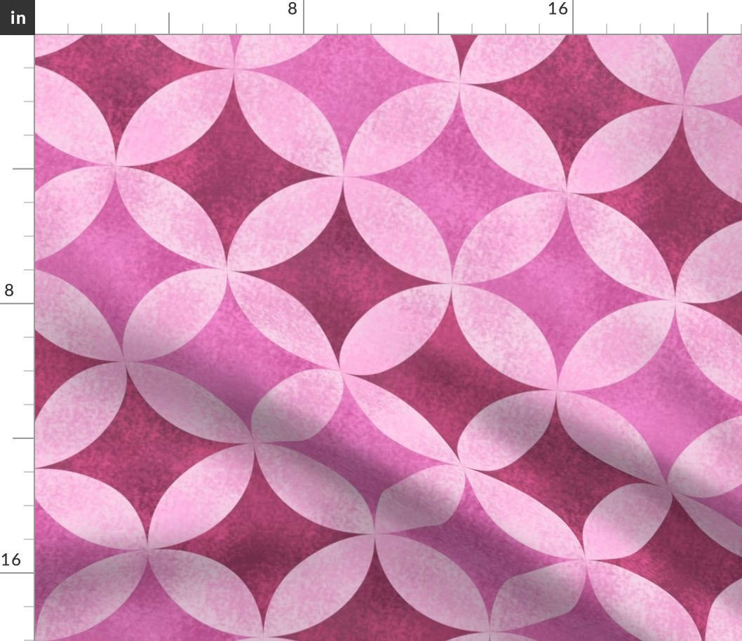 Batik Petals in Monochrome Pink