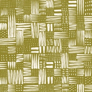 Woven Texture |  White on  Olive Green | Outdoor Oasis Collection by Sarah Price