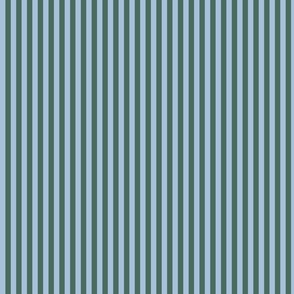 Classic Stripe Pine and Sky Blue