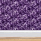 Shibori Doilies Abstract Tree Textures - Purple - 8 inch