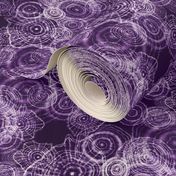 Shibori Doilies Abstract Tree Textures - Purple - 8 inch